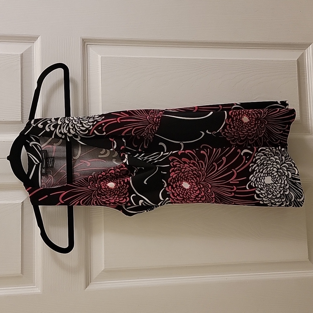 INC International Concepts Camisole Tank Black/Pink/White Size Small